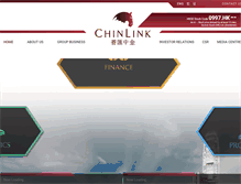 Tablet Screenshot of chinlinkint.com